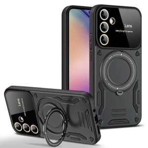 360 Degree Rotating Magnetic Car Mount Protect Cover For Samsung Galaxy A55 A35 A25 A15 A05S A54 A53 A52S A34 A33 A32 A24 4G 5G