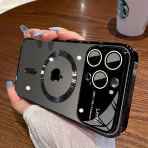 Ms. Man Luxury Plating Magnetic For Magsafe Case For iPhone 15 14 13 12 11 Pro Max Magnetic Wireless Charger Shockproof Cover
