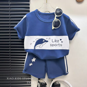 Toddler 2-5Year Kid Boys Summer Clothes Sets Fashion Bear Short Sleeve T-shirt+Shorts Sets Children Sports Suits Outfits