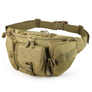Outdoor Waist Bag Men’s Tactical Waterproof Molle Camouflage Hunting Hiking Climbing Nylon Mobile Phone Belt Pack Combat Bags
