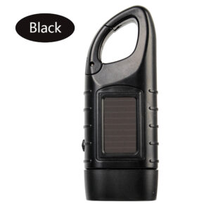 Portable LED Flashlight Hand Crank Dynamo Torch Lantern Professional Solar Power Tent Light for Outdoor Camping Mountaineering