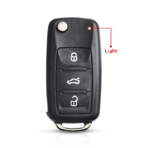 KEYYOU 10PCS 2/3/4 Buttons For Skoda Octavia VW Volkswagen Golf Mk6 Tiguan Polo Passat CC SEAT Flip Car Key Case Shell HU66