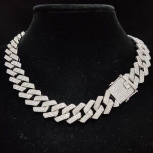 Men Hip Hop Chain Necklace for Fashion party 20mm width Rhombus Cuban Chains Necklace Hiphop Iced Out Bling Bling jewelry