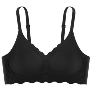 Invisible Jelly Strip One-Piece Cup Bra with Breathable Latex and Soft Support Without Steel Ring for Women