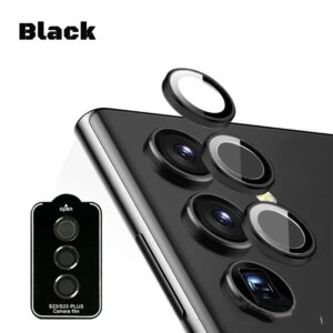 Metal Lens Ring Case For Samsung S24 Ultra S23 FE S22 Plus A15 A35 A55 A14 A24 A34 A54 Camera Lens Screen Protector Film Cover