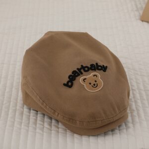 Summer Kids Beret Caps Vintage News Boys Girls Cap Catoon Bear Outdoor Children Hats Berets Sun Hat Unisex Duckbill Caps