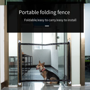 Net fence home pet fence balcony door child protection fence net children’s fence folding silk