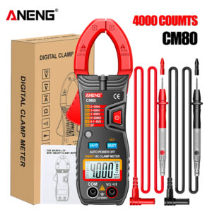 ANENG CM80/CM81 Digital Clamp Meter AC Current Multimeter Ammeter Voltage Tester Hz NCV Ohm Test Professional Multimeter Clamp