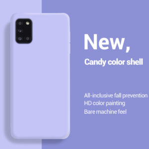 Liquid Silicone Soft Phone Case for Samsung Galaxy A31 A41 A51 A71 A11 A21S A12 A22 A32 A42 A52 A72 4G 5G Back Cover Fundas