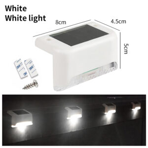 Solar Step Lamp Path Stair Outdoor Garden Lights Outdoor Waterproof Balcony Light Decoration For Yard Patio Stair Fence Light