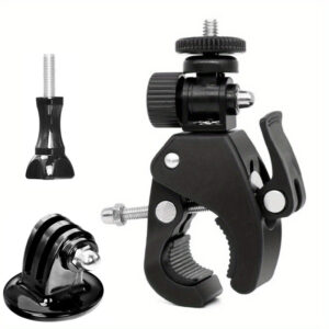 For GoPro Hero 12/11/10/9 Bicycle Motorcycle Handlebar Handle Clamp Bar Mount For Go Pro 7 6 Insta 360 Action Camera Accessory