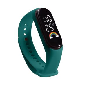 Children’s Sports Watch Outdoor Bracelet Electronic Watch Children’s Bracelet Rainbow Outdoor waterproof wristband watch