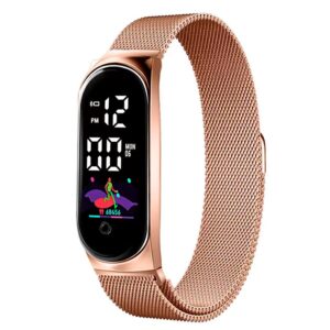 M8 Milanese strap watch square new led electronic bracelet fashionable touch waterproof electronic watch