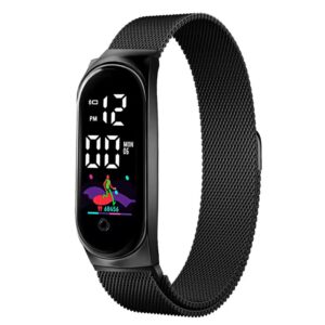 M8 Milanese strap watch square new led electronic bracelet fashionable touch waterproof electronic watch