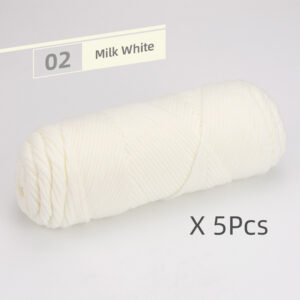 5 Pcs Cotton Select Yarn 17.63oz/500g, Light Worsted Thick Yarn For Knitting Baby Wool Crochet Scarfcoat Sweater Weave Thread