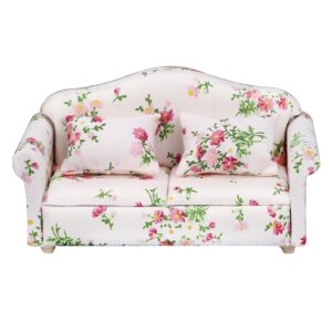 1/12 Scale Sofa with 2 Seat Sofa for Furniture