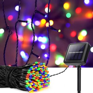 Solar String Lights Outdoor Lighting 105FT Solar Powered Lights with 8 Lighting Modes Waterproof Decoration for Garden