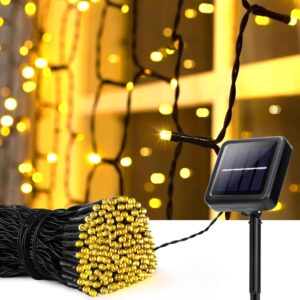 Solar String Lights Outdoor Lighting 105FT Solar Powered Lights with 8 Lighting Modes Waterproof Decoration for Garden