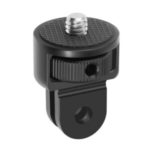360 Rotating Mini Tripod Adapter 1/4 Inch Screw CNC Aluminum Locking Mount for GoPro12 11 POCKET 2 FIMI PALM 2 Insta360 X3 Osmo