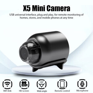 X5 1080P HD Mini Camera WiFi Baby Monitor Indoor Safety Security Surveillance Camcorder IP Cam Audio Video Recorder