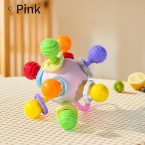 Manhattan Round Ball Soft Silicone Hand Grab Ball Rattle Infantil Chewable Toddler Teeth Soothing Baby Sensory Toy Newborn Gift