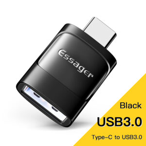 Essager USB 3.0 To Type C OTG Adapter USB A Type C Male To Micro Type C USB A Female Converter For Macbook Laptops Card Reader