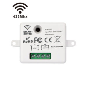 86 Wireless Smart RF 433Mhz 100-220V Wall Panel with Remote Control Mini Relay Receiver Home Led Light Lamp Switch