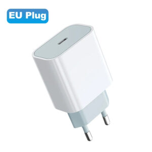 For iphonePD 20W USB Phone Charger Fast Charger for iPhone iPad Samsung OnePlus Wall Quick Charge Adapter TypeC Cable EU/US Plug