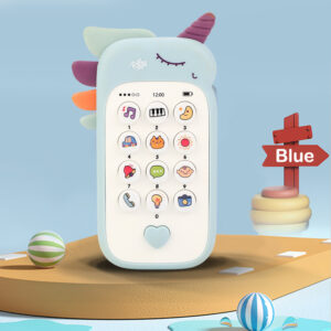 Baby Phone Toys Cute Telephone Teether Musical Voice Toy Early Educational Learning Machine Electronic Children Cellphone Gifts