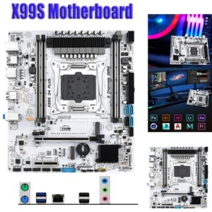X99S_DS PLUS Computer Motherboard Supports M.2 NVME/NGFF LGA2011-3 Desktop Mainboard Gigabit Network Card 7.2 Channel Sound Chip