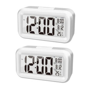LED Digital Alarm Clock Backlight Snooze Data Time Calendar Desktop Multifunction Electronic Backlight Table Clock