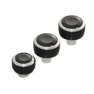 3Pcs Car AC Knob for Volkswagen VW Golf 5 MK5 Jetta Tiguan Touran Passta B6 B7 3C for Skoda Octavia A5 Air Conditioning Knobs