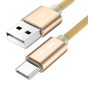 USB Type C Cable For Samsung Xiaomi Redmi Nylon Braided Data Wire Mobile Phone Wire USB C Type-C Charger Cables 0.3M/1M/1.8M