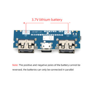 Lithium Battery Charger Board LED Dual USB 5V 2.4A Micro/Type-C USB Mobile Power Bank 18650 Charging Module