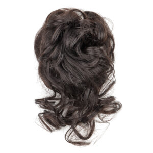 Synthetic Messy Hair Bun Piece Chignon Short Curly Hair Band Elastic Scrunchy Black Brown Hairpiece for Women