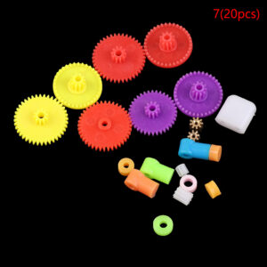 Plastic Gear Rack Pulley Belt Worm Gear Single-and Double-Gear Teeth Toy Car DIY Kit Jessica