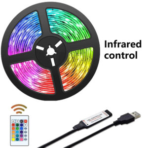 Led Lights for Room RGB 5050 Led Strip with Remote Control Color Changing RGB Tape Lights for Home Party Decoration TV Backlight