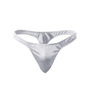 Sexy Men’s Underwear Thongs Solid Colour Comfortable Satin Thong Men’s Triangles G String 1 PC Men’s Thongs Erotic Underwear