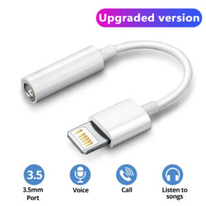 Original Headphone Adaptador For Apple iPhone 14 13 12 11 Pro Aux Audio Splitter To 3.5mm Adapter Earphone Jack Cable