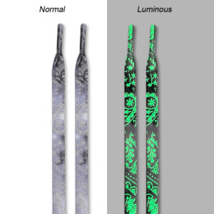 New Luminous Shoelaces for Sneakers Flat Splash-ink Shoe Laces Fluorescent Glowing Running Boot Shoelace Cool Shoestrings 1Pair