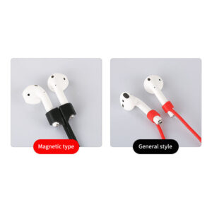 Magnetic Anti-Lost Silicone Earphone Rope Holder Cable For Apple AirPods Wireless Bluetooth Headphone Neck Strap Cord String Taotai