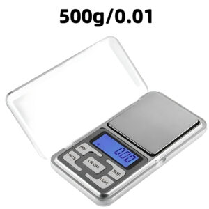 0.01g/500g Mini Electronic Scales High Precision Digital Scale for Jewelry Suitcases Travel Scale Pocket Mini Scale for Kitchen