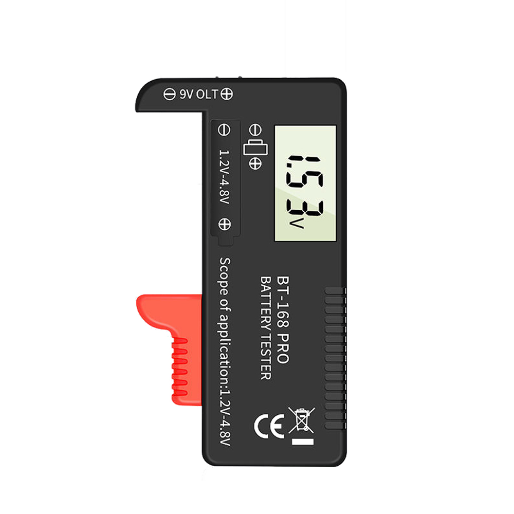 168 PRO Digital Display Universal Battery Tester Portable Battery Capacity Indicator Practical Battery Level Checker