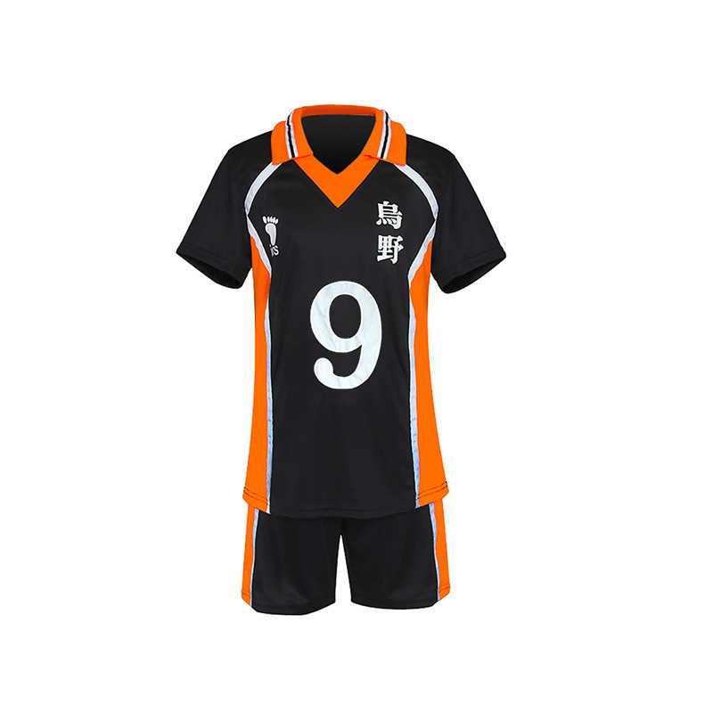 Haikyuu Cosplay Costume Karasuno Koukou High School Volleyball Club Hinata Shoyo Kageyama Tobio Sportswear Jerseys