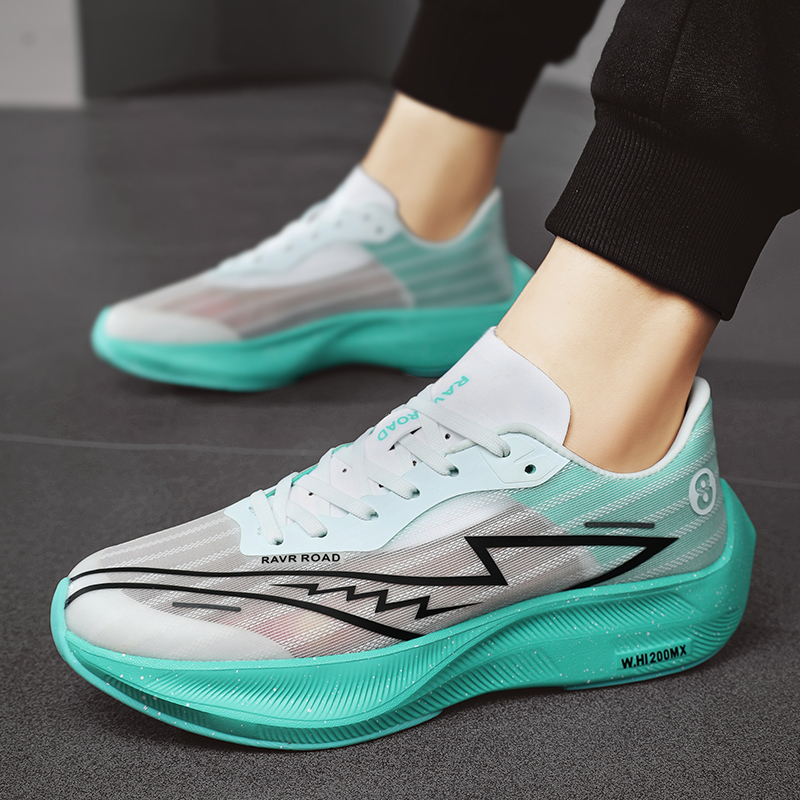 Men's Sports Shoes Sneakers Carbon Plate Running Shoes Male Marathon Racing Shock-absorbing Athletics Training Shoes for Women