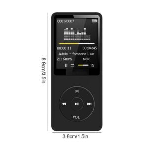Portable MP3 Player Rechargeable Record Noise Conduction Media Lossless Pocket Sport Music Play with Micrphone Walkman Machine