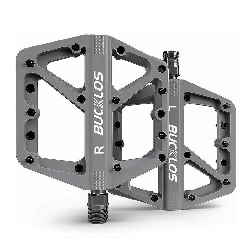 BUCKLOS MTB Bike Pedals Sealed Bearing Mountain Road Bicycle Flat Pedal Platform Ultralight 9 16'' Platform Pedals Bicycle Part