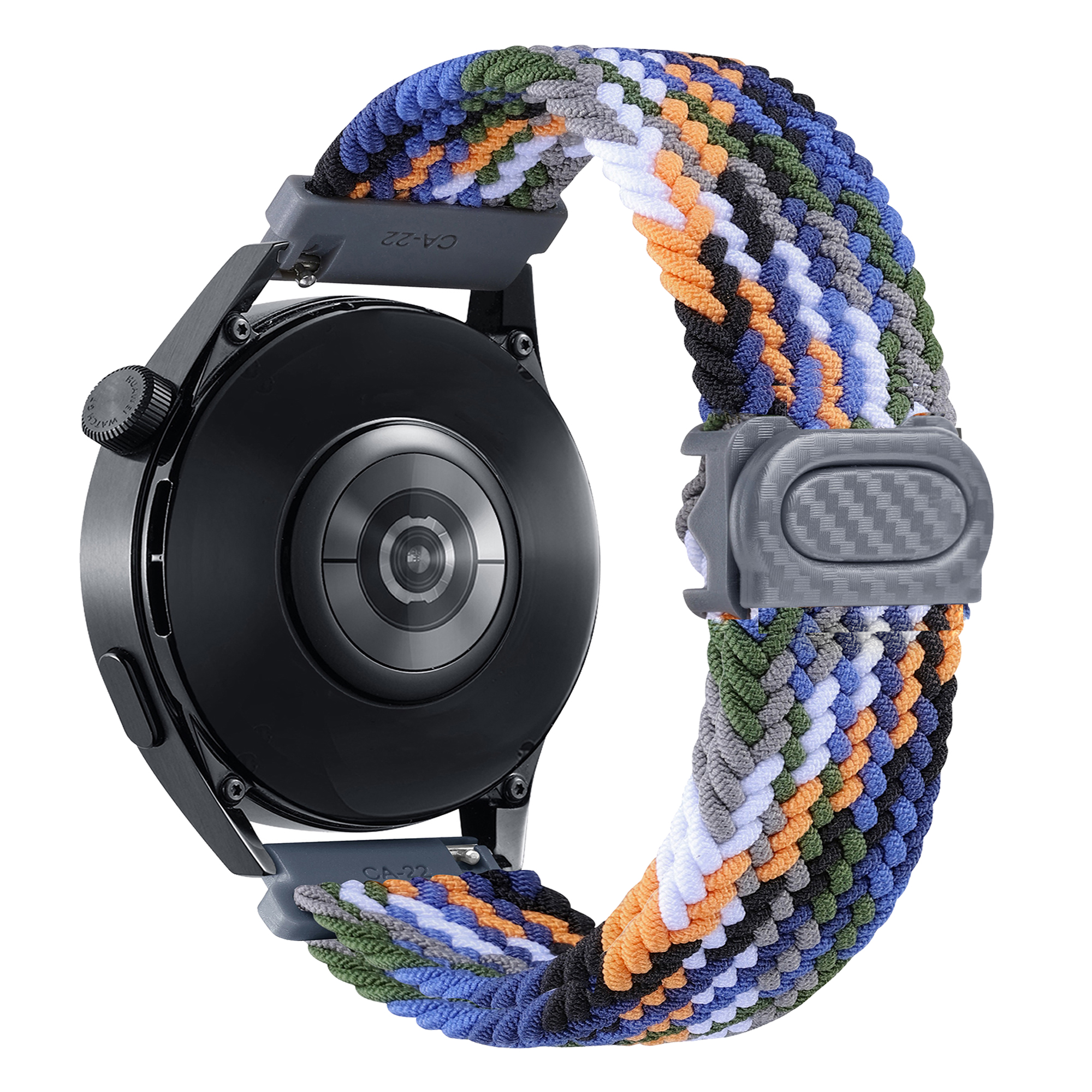 20mm/22mm braided Strap For Samsung Galaxy Watch 6 4 classic/5 pro/active 2/s3/46 Nylon loop bracelet Huawei watch GT2 3 4 Band