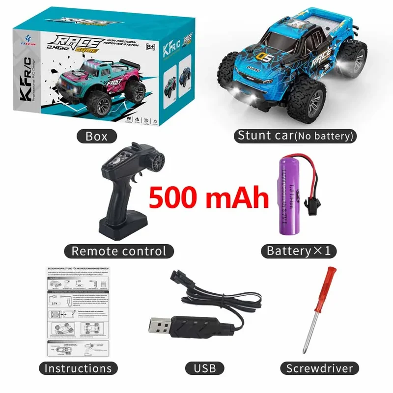 1:16 KF11 50km/h Brushless 2.4G RC Drift Car IPX6 Waterproof With LED Lights 4WD Electric High Speed Racing Climbing Vehicle Toy