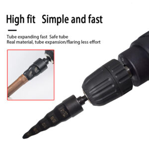 Air Conditioner Pipe Tool Copper Tube Expander For Hexagonal Handle Hand Drill Copper Tube Expanding 1/4″ 3/8″ 1/2″ 5/8″ 3/4″